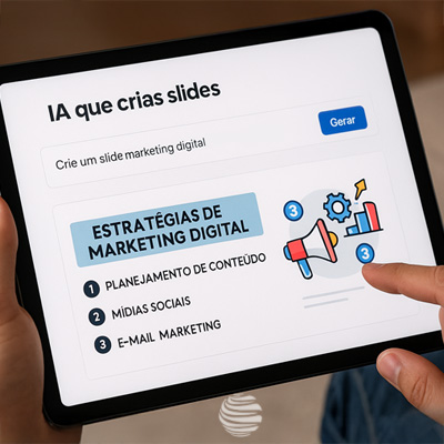 IA que cria slides a partir de texto